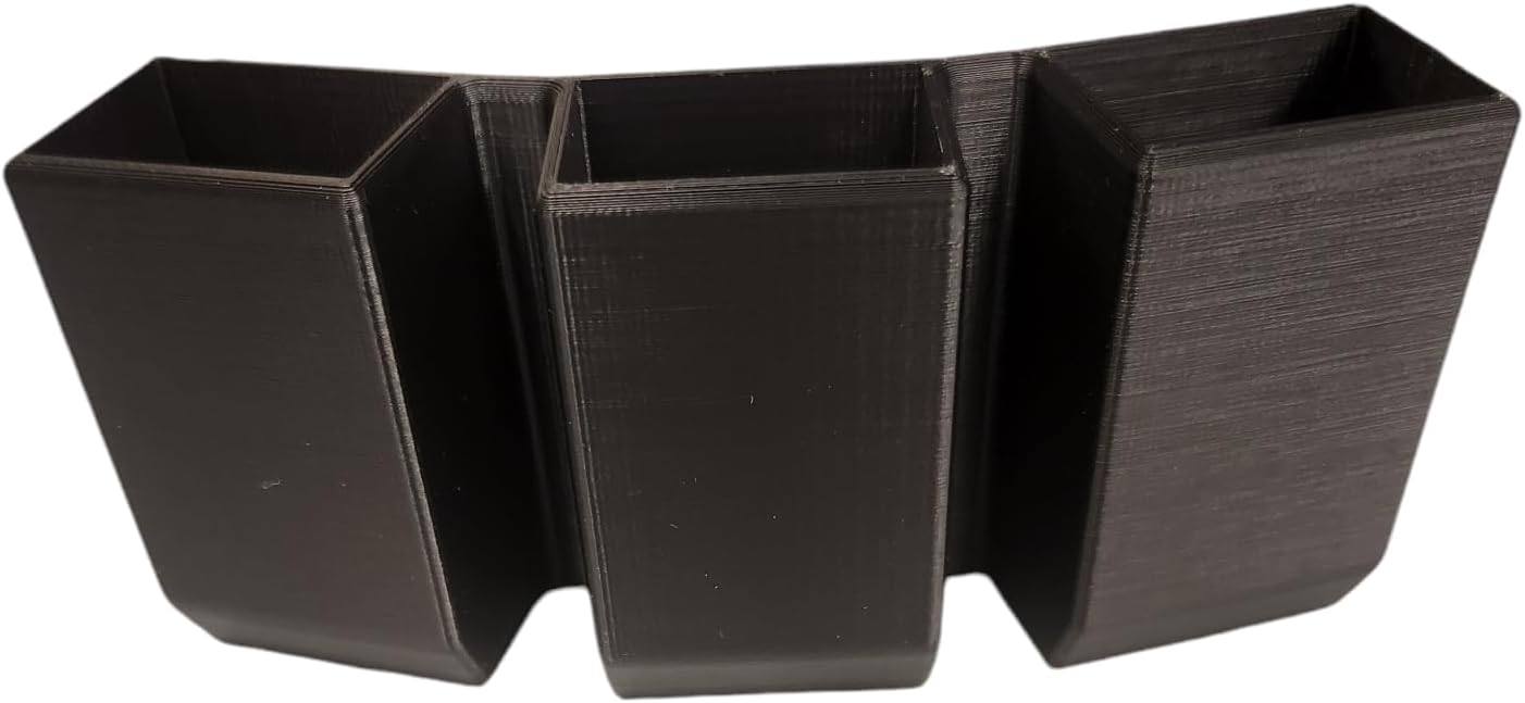 Triple Magazine Pouch (OWB) for Glock 19,17,22,23,27,34,35,26; 9mm and .40 Cal (Double Stack) Magazines, 3 in a Row, Adjustable Belt Loops fit: 1.5 inch, 1.75 inch, and 2 inch Belts