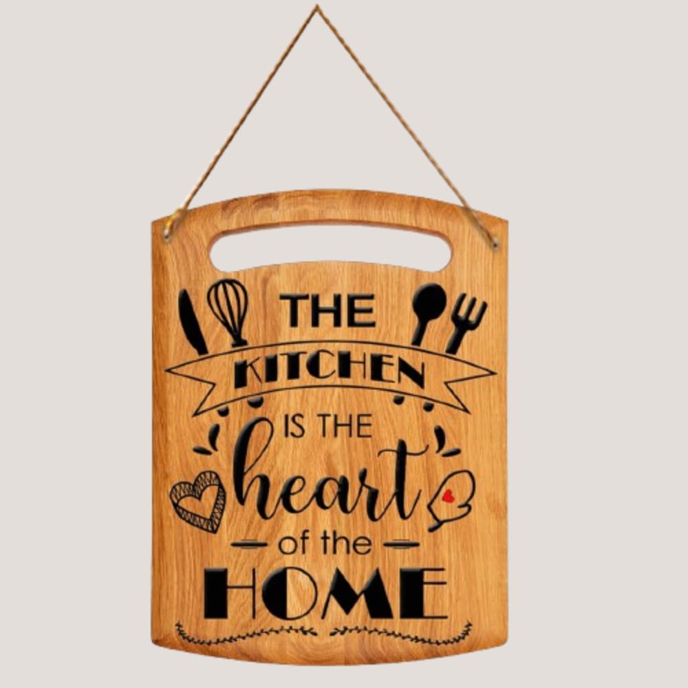 PNF Poster And Frames Chai bina chain kaha re Quote Wall art & Door Hanging Frame For Kitchen, Dining, restaurants Decor | Walland home Decor for Living Room | Room Decor Wall Decor Items For Bedroom | (Wooden, 11x9 Inch,brown)-102-1 (09)