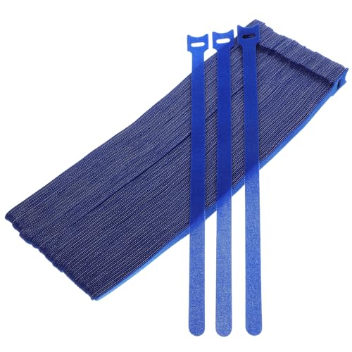 Artibetter 100pcs Bridas para Cables para Organización Reusable Azul miniatura 1