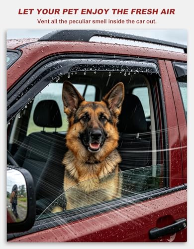 Image of in-Channel Window Visors Rain Guards for Toyota 4Runner 2025-2026 | Extra-Thick,Extra Durable,Window Deflectors,Vent Visors,Vent Shades,Car Accessories,Polycarbonate (PC)