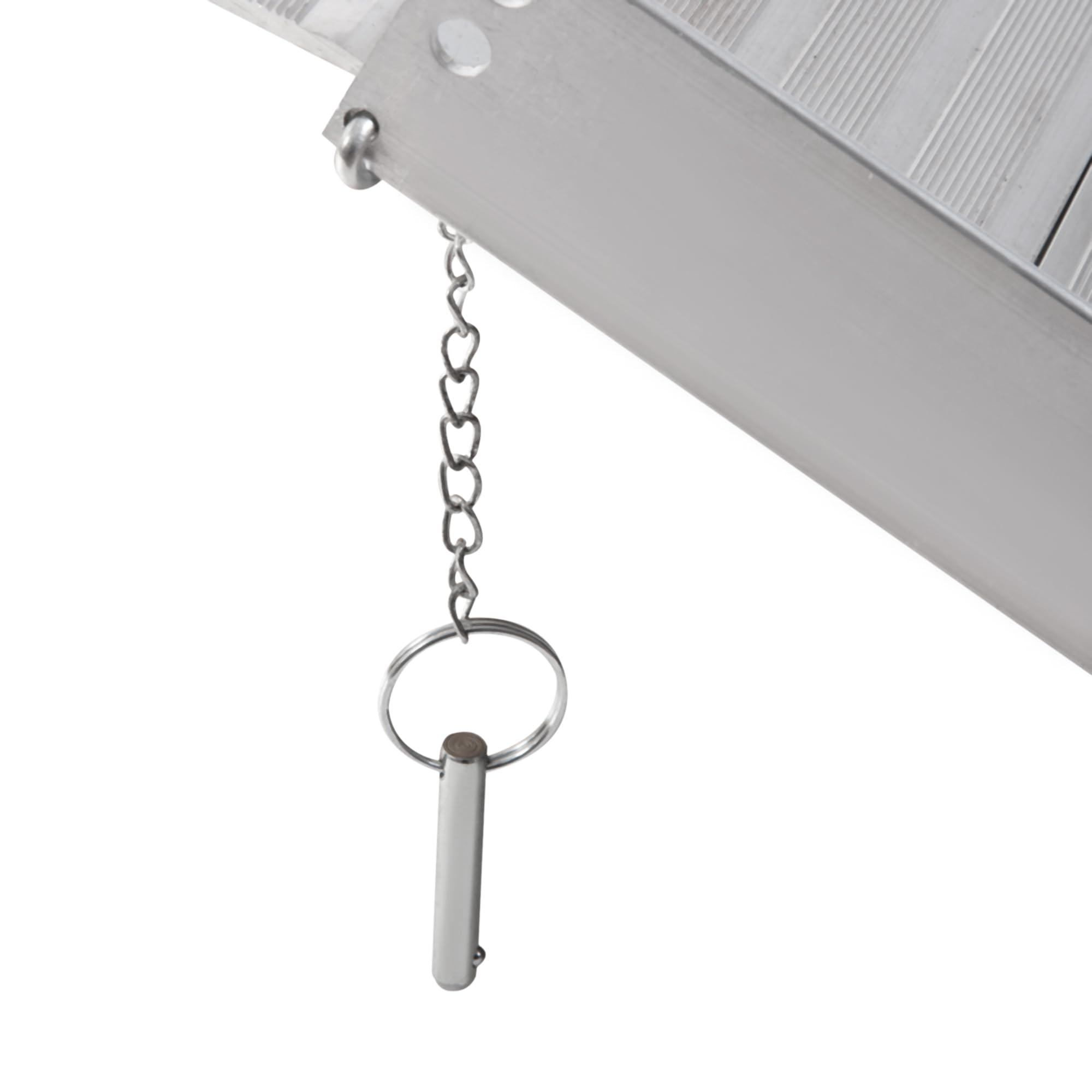 HOMCOM Rampe de Fauteuil Roulant Pliable Antidérapante 61x74 cm | Rampe de Chargement Sablage, Alliage d'Aluminium, Bordures de Sécurité, Stickers Réfléchissants, Charge Max. 270 Kg