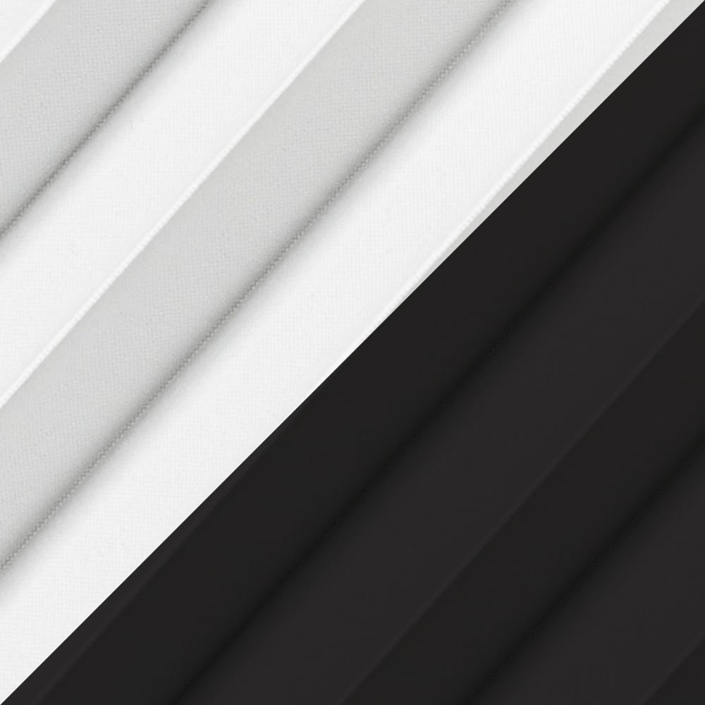 Estika Tenda plissettata oscurante termica per finestra da tetto Velux con foratura - Modello: F06 - Colore del tessuto: Grafite-bianco (Blackout) - per interni, protezione solare