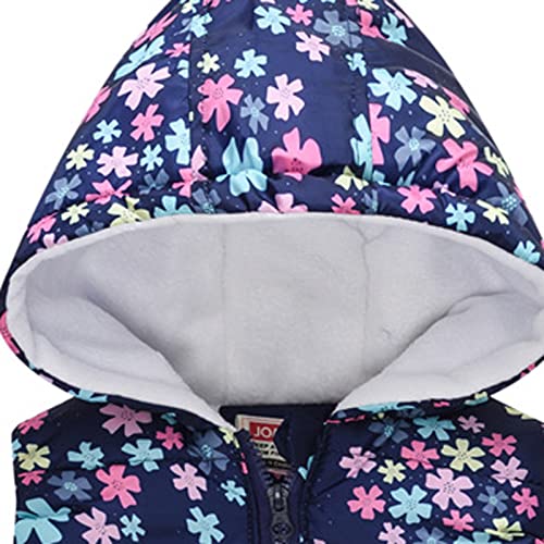 Toddler Boys Girls Winter Sleeveless Print Coat Hooded Jacket Thicken Windproof Zipper Warm Outwear 4t Girls2