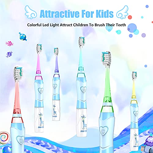 image for DADA-TECH Kids Electric Toothbrush, Soft Battery Tooth Brush with Time