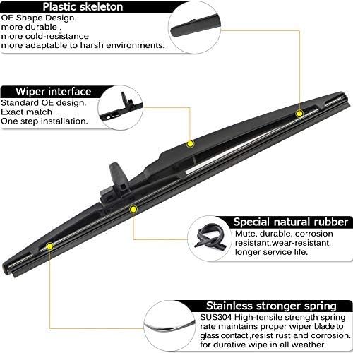 AUTOBOO Replacement For Toyota 4Runner 2003-2009 Rear Windshield Wiper Arm Blade Set-OEM Quality,Long life OE:8524135031