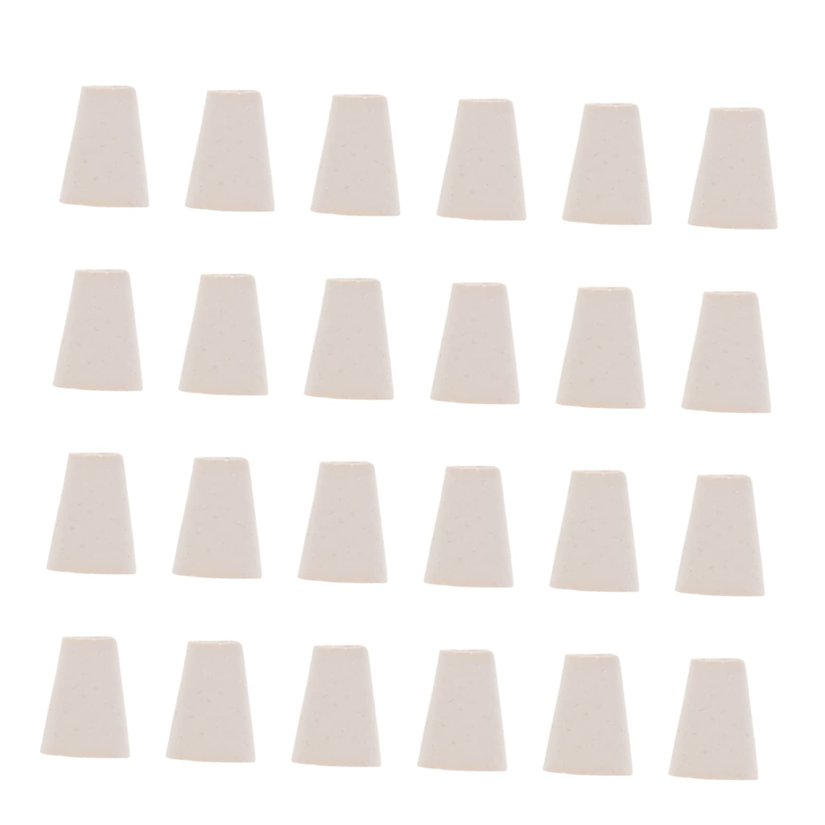 Unomor 100 Pcs Solid Rubber Stoppers for Test Tube Flask Lab Tube Stopper Caps Sealing Plugs