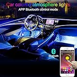★ 【Multicolor y función de memoria】 Infinitamente de colores de bricolaje sobre 16 millones de colores y diferentes tonos para la selección, puede personalizar sus propios modos de color únicos para una mejora perfecta para actualizar su automóvil. Con el chip de memoria, después de configurar los colores, reinicie la luz con la última configuración.