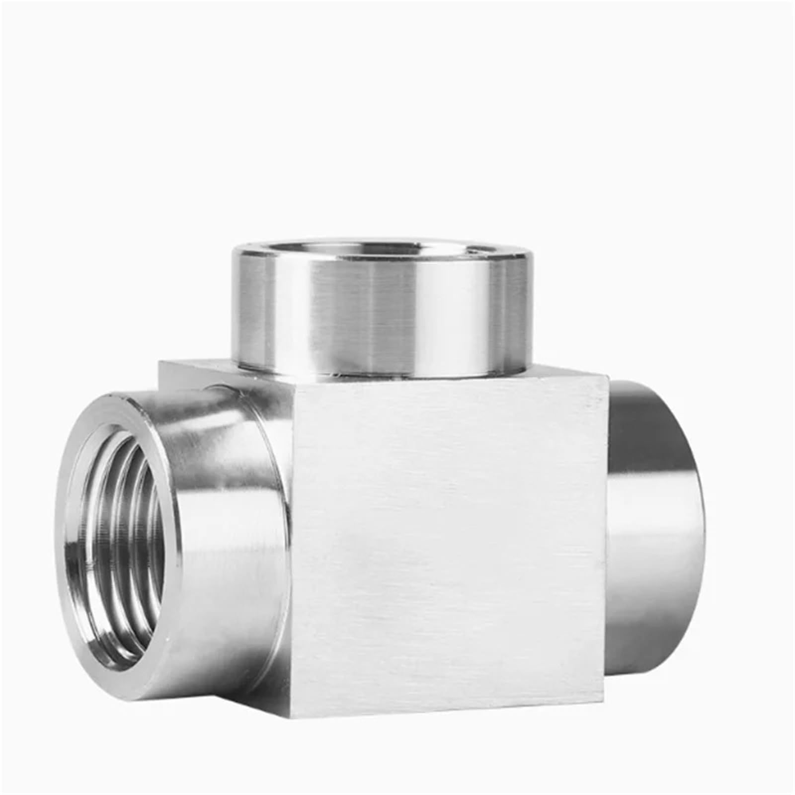 1/8" 1/4" 3/8" 1/2" M10 M12 M14 M16 M18 M20 BSP NPT metryczny gwint żeński trójnik 3 Way 304 rura wysokociśnieniowa ze stali nierdzewnej Fi(304 NPT1I2)