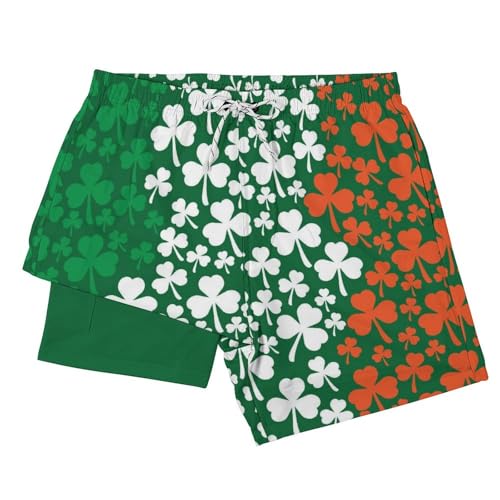 Mens Swim Trunks with Compression Liner 5