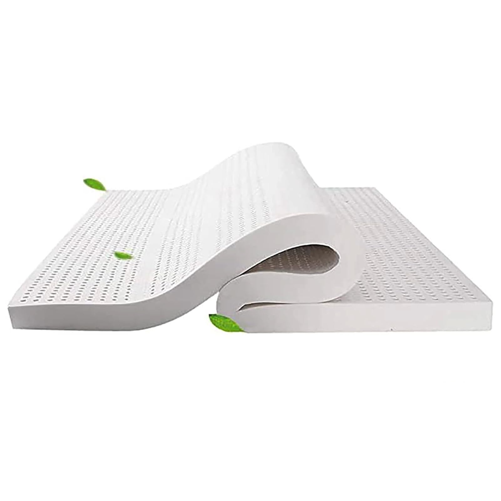 Látex 100 % natural, 10 cm de grosor, 200 x 220 cm, comodidad superior, sin deformación, diseño de panal transpirable, goma natural respetuosa con el medio ambiente