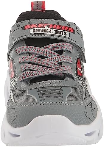 Skechers Kids Boy's Shark-Bots-Wave-Tron Sneaker, Gray, 3 Little Kid | Image 1