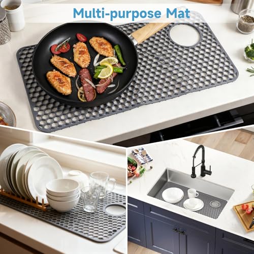 Protector para fregadero de cocina de silicona 28.3x14.4 in miniatura 6