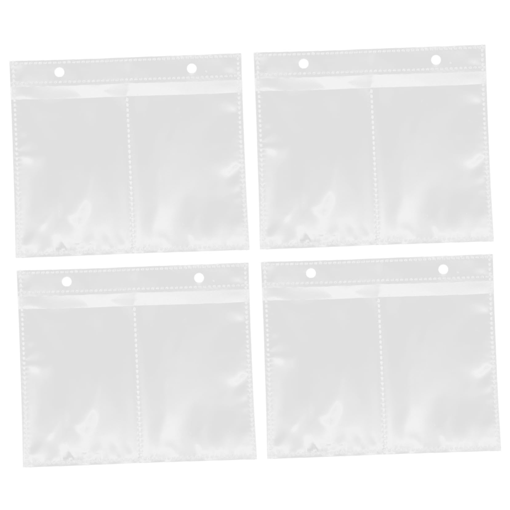 SOLUSTRE 20pcs Album Page Pages Binder Photo Album Refills The Photo Album Small Photo Album Scrapbook Sleeves Binder Photo Pockets Photo Binder Inserts Transparent Mini Album Blue Plastic