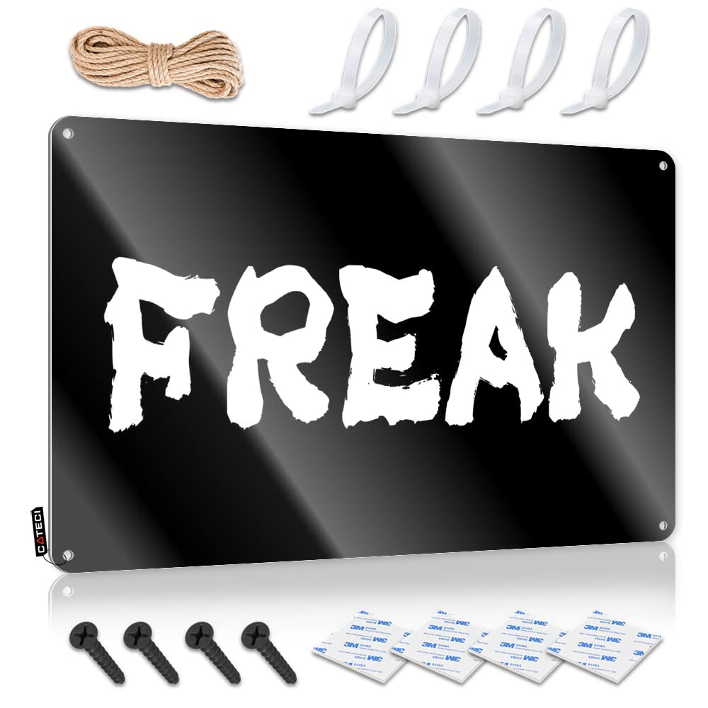 IBWNBBUSN Funnymetal Sign Let Your Freak Tin Sign Funny Alcohol Signs Funny Metal Bar Signs(30X40CM)