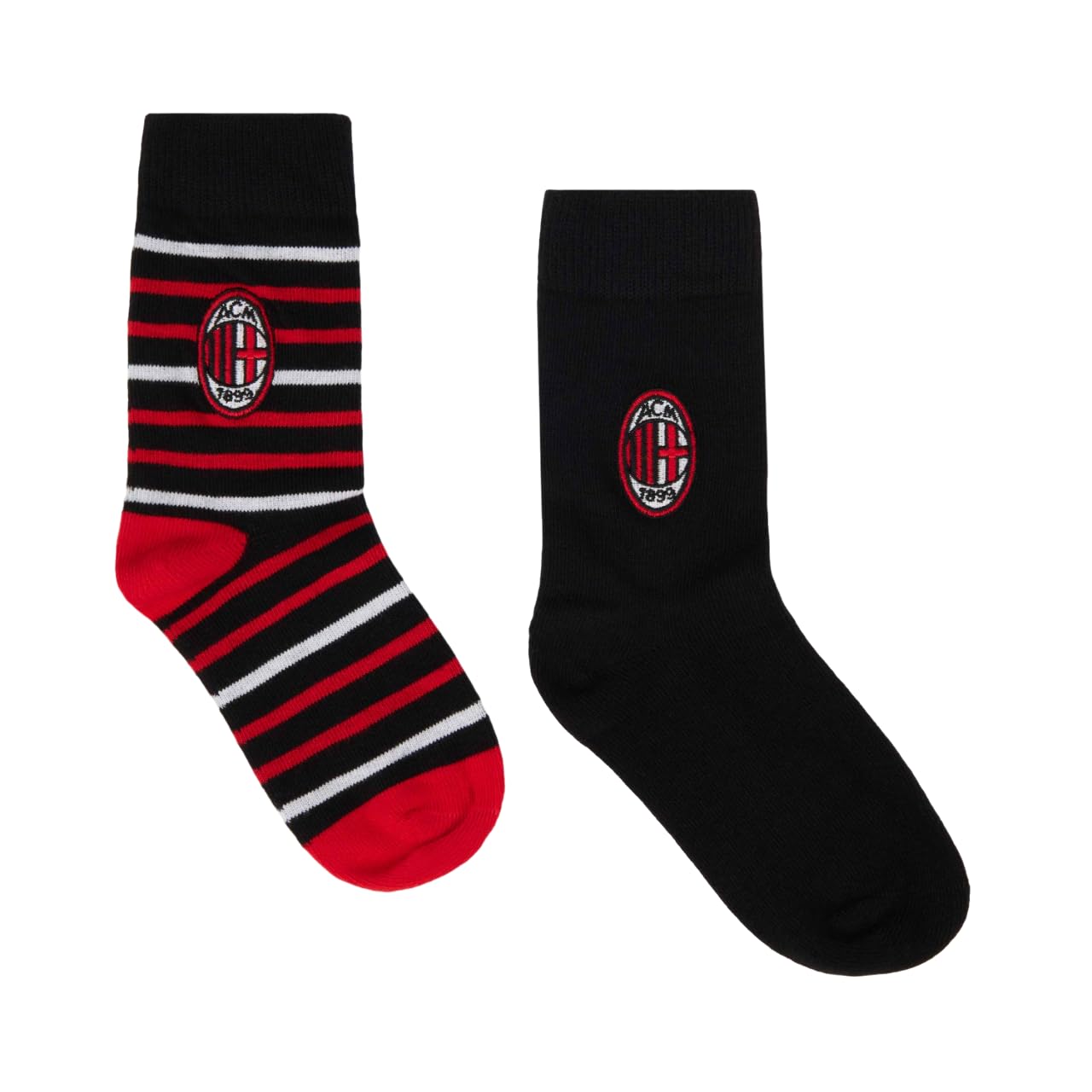 AC Milan Calze per Adulti, Bambini e Ragazzi, Calzini Medi e Lunghi, Prodotto Ufficiale, Tanti Colori e Taglie Disponibili