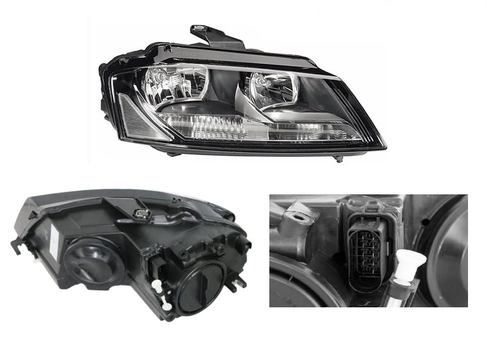 Faro Fanale Proiettore Anteriore DX Destro Per A3 8P1 8PA da 2008 a 2012 H7 H7 Con Motore Regolatore Elettrico Gruppo Ottico Luce Fanalino