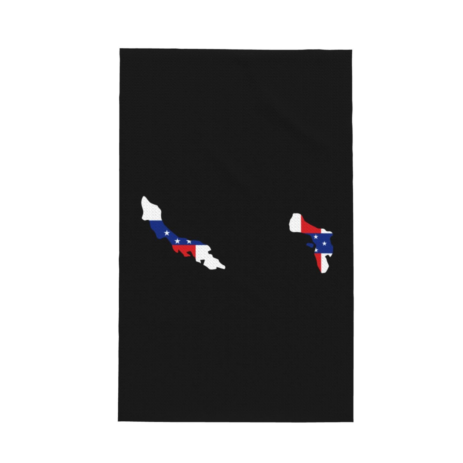 Netherlands Antilles Terrain Map Kitchen Towels 16x26 Inches Dish Towels for Kitchen Soft Dish Cloths Absorbent Hand Towels