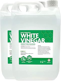 Hexeal High Strength White Vinegar | 10L | Cleaning - Grease Remover, Surface Cleaner, Floor and Window Cleaner