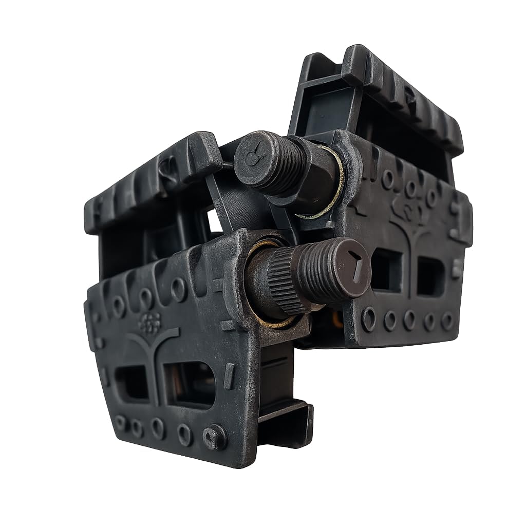 Hercules Sports Bicycle Pedal Pair | Black Plastic Cycle Pedals with Reflectors | Universal Replacement Pedals for Sports, MTB & Road Cycles-image-24