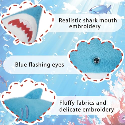 Image of Niuniu Daddy 23 inch 3.3 Pound Weighted Stuffed Animals Shark for Kids Adults, Large Shark Weighted Plush Toy, Cute Body Pillow for Calming, Ocean Series Sleeping Gift for Everyday Comfort