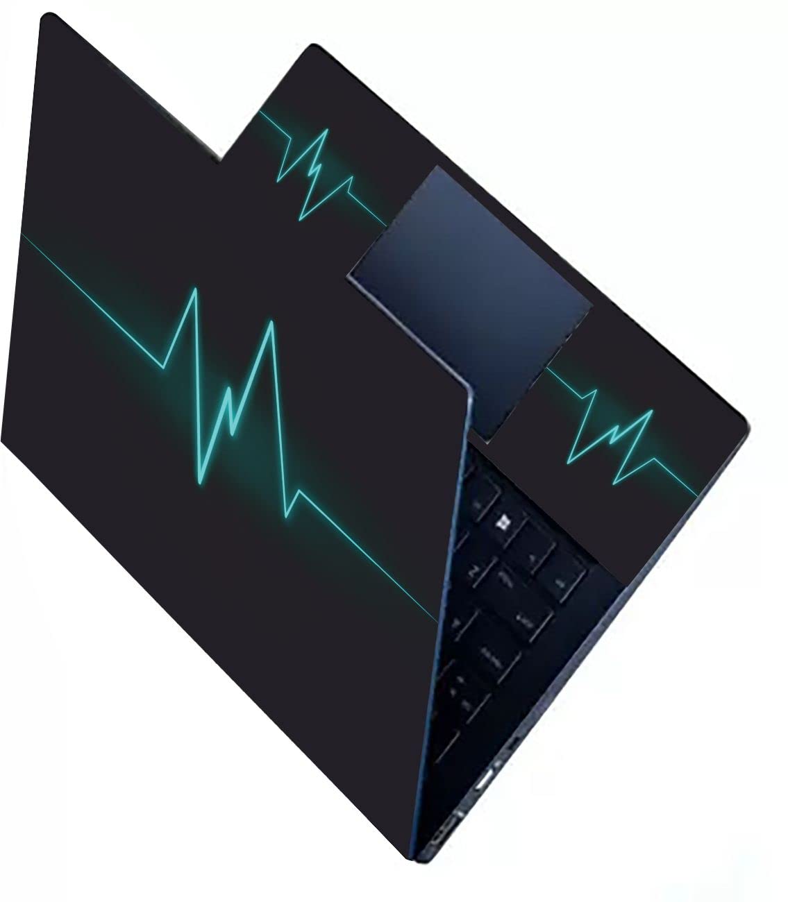 KALARKARI - Electric waves No Residue, Bubble Free, Removable HD Quality Printed Premium Matte Finish Vinyl Skin/Sticker/Decal for Back and Palmrest Portion of Laptop size upto 15.6 Inch Suitable for Laptop brands like Dell-Lenovo-Acer-Asus-HP etc. (B08RCT5HVX) Amazon Price History, Amazon Price Tracker