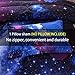JQinHome Twin Galaxy Comforter Sets Blanket, 3D Outer Space Themed Bedding, All-Season Reversible Quilted Duvet, for Children Boy Girl Teen Kids - Includes 1 Comforter, 1 Pillow Sham (Dark Blue)