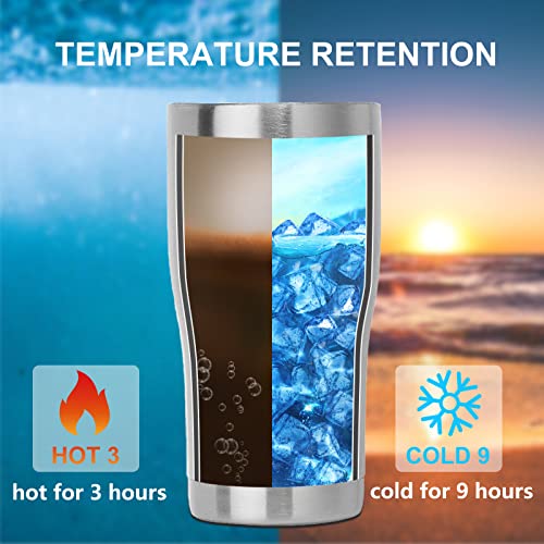 Domicare 20Oz Tumbler With Lid Stainless Steel Tumblers Bulk, Double Wall Vacuum Insulated Coffee Travel Mug, 12 Pack Stainless Steel #TOP2