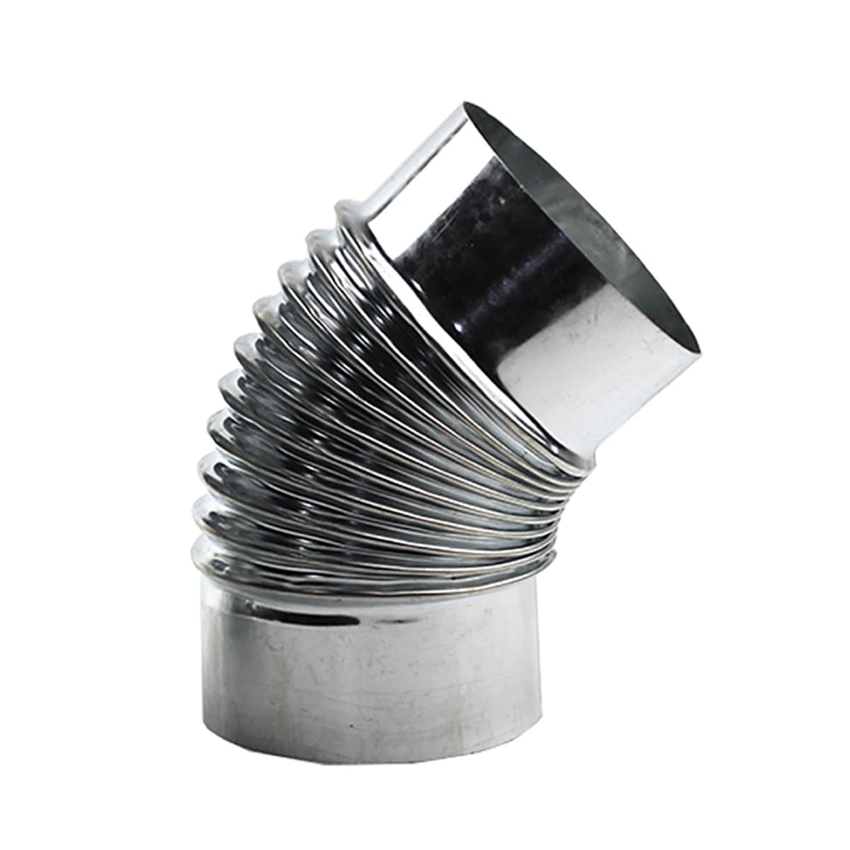 Kolanko ze stali nierdzewnej do przewodu kominowego, ocynkowana rura adaptacyjna 150 mm/160 mm, kolanko, kominowa odporna na ciepło(150mm)