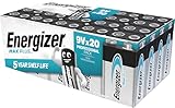 Energizer Max Plus Lot de 20 Piles alcalines 9 V