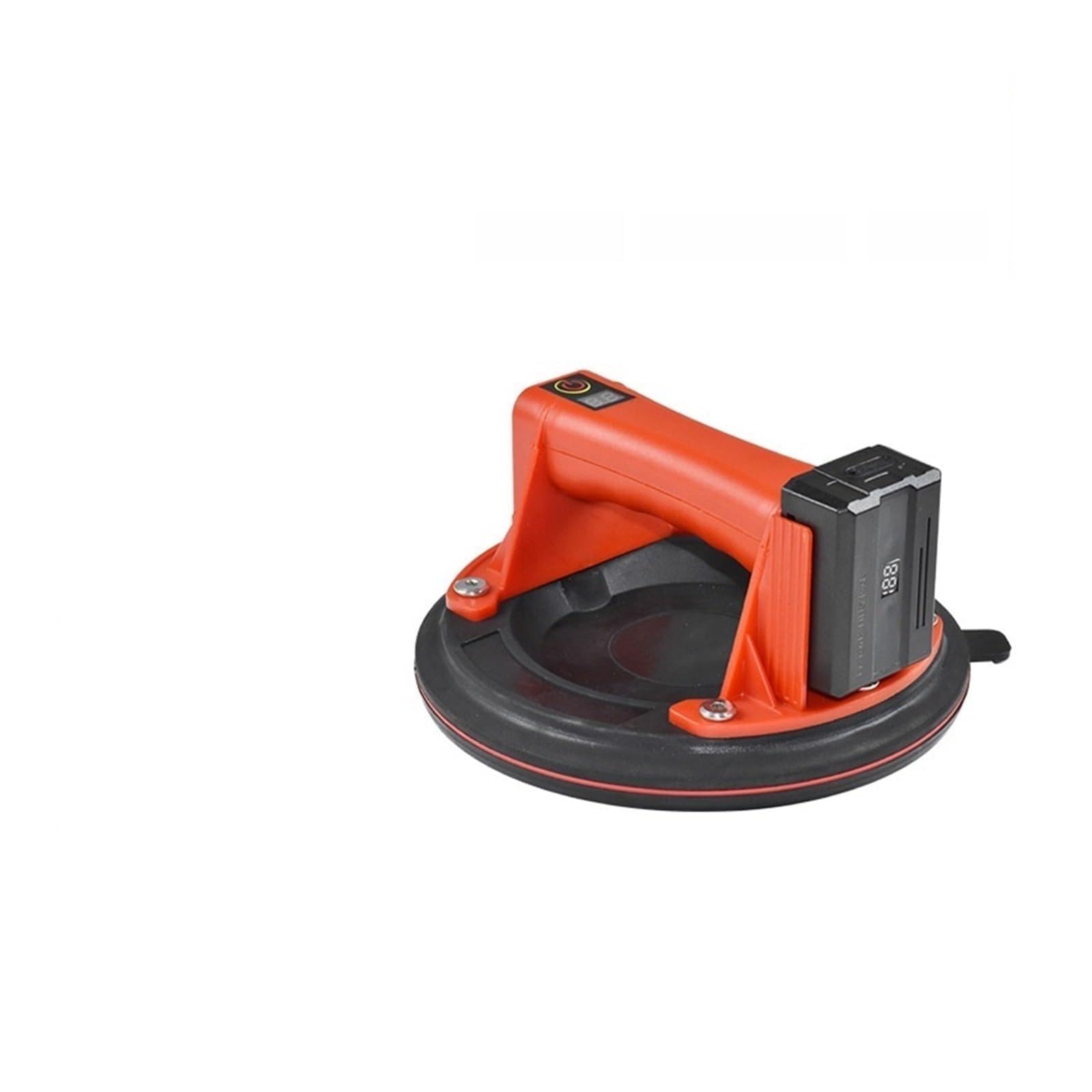 ventosa de vacío, Ventosa de vacío eléctrica 2800mAh for azulejos vidrio, ventosa Industrial 8 pulgadas con capacidad carga 200kg y bomba aire(Red Plastic Box)