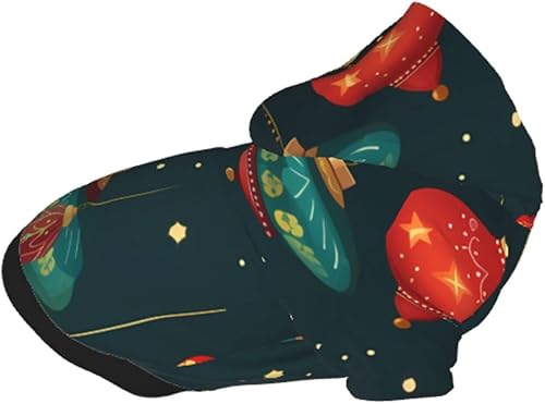 Miniatura 8 de Christmas Lights Chic 3D Dog Hoodies for Small Pets A Cozy Costume for Stylish Puppy Cosplay Delight L