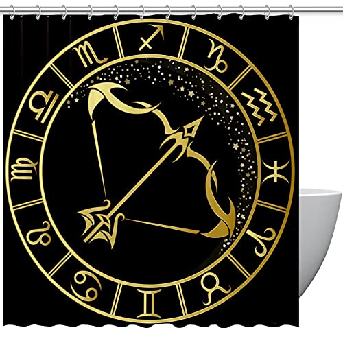 Rideau de douche 183 x 183 cm imperméable constellation zodiaque