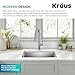 KRAUS Standart PRO 28-inch 16 Gauge Undermount Single Bowl Stainless Steel Kitchen Sink, KHU100-28