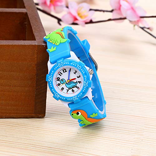 ele ELEOPTION Kids Watch for Girls Boys Time Machine Analog Waterproof Toddlers Watch 3D Cute Cartoon Silicone Wristwatch for Little Boys Girls Birthday Gift - Thumbnail 4
