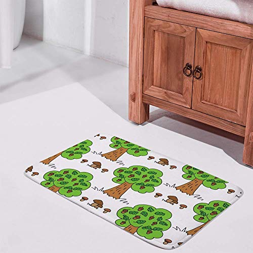 Tapis de bain antidérapant absorbant en velours corail lavable