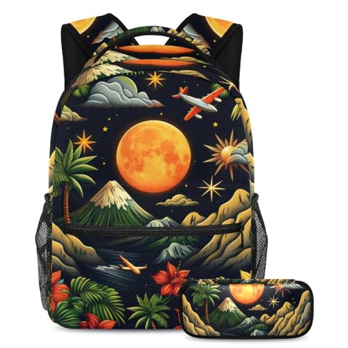 Sac d'école tendance pour filles et garçons grand volume