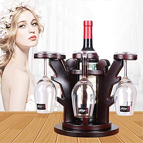 Soporte para botellas de vino de madera HYUWANGYU miniatura 2
