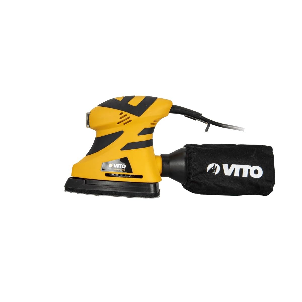 VITO – Lijadora 2 en 1 kit multibases triángulo y cuadrado colector de polvo + abrasivos