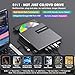 ROOFULL External CD DVD Drive for Laptop 8-in-1 USB 3.0 & USB-C DVD Player CD-ROM/RW Disc Reader Writer Burner with Carrying Case & SD Card Slots + USB Ports for Mac PC MacBook Windows 11/10 Computer