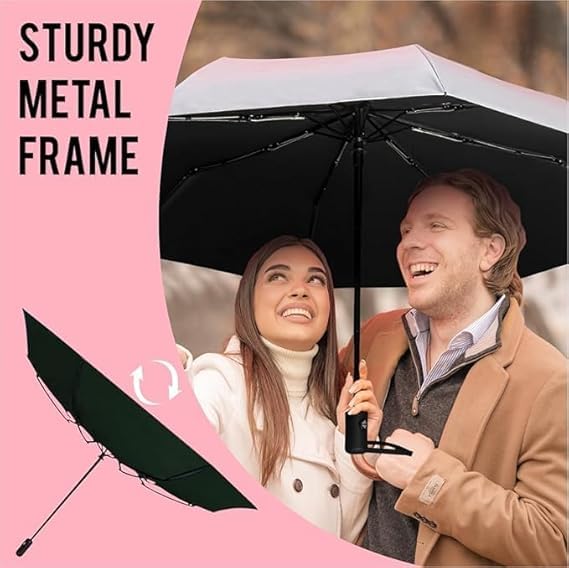 Image of TEKCOOL Umbrella, UV Big Size Umbrella for Sun Protection Rain Windproof Strong Large 3 Fold for Men Women Kids Boys Girls Perfect & Stylish Windproof & Compact?
