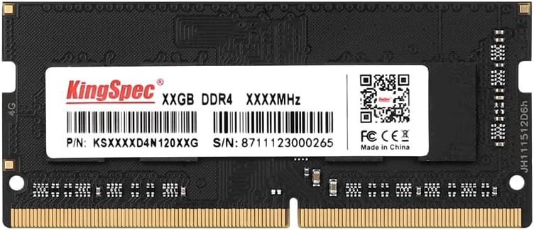 KingSpec 8GB DDR4 RAM 3200 MHz 12 V 260-Pin Laptop-Speicher RAM PC4-25600 SODIMM Computer-Speichermodule (3200 MHz 8 GB)