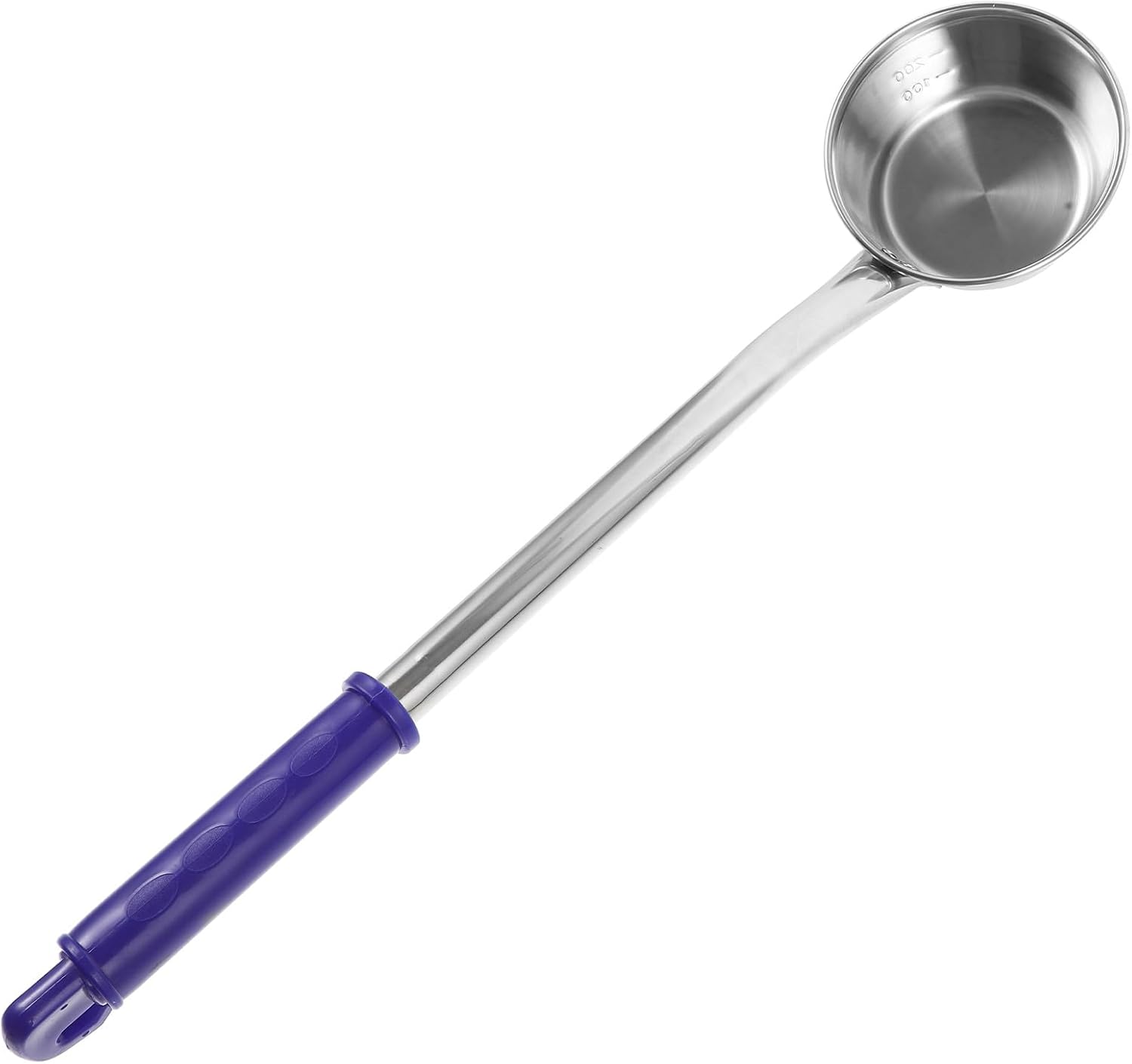 BETOOKY Stainless Steel Long Handle Ladle Scoop with Hook Hangable Deep Water Spoon for Kitchen and Home Cooking, Multipurpose Metal Water Dipper, 39cm Handle