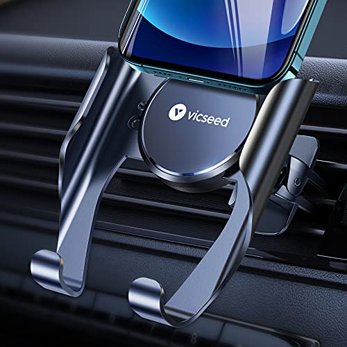 VICSEED Car Phone Mount, Air Vent Phone Holder for Car, Handsfree Cell Phone Car Mount Fit for iPhone 12 Pro Max Mini SE 11 Pro Max XR Xs Max Xs X 8 7