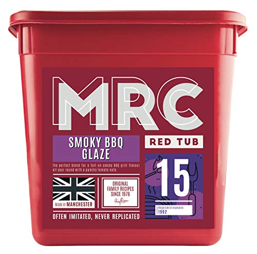 MRC Smoky BBQ Glaze 2.5kg – BBQ Marinade, Meat Rubs & Seasoning – Smoky Barbecue Flavour for All Year Round – Suitable for Steak, Burger, Chicken, Pork, Vegetables & More