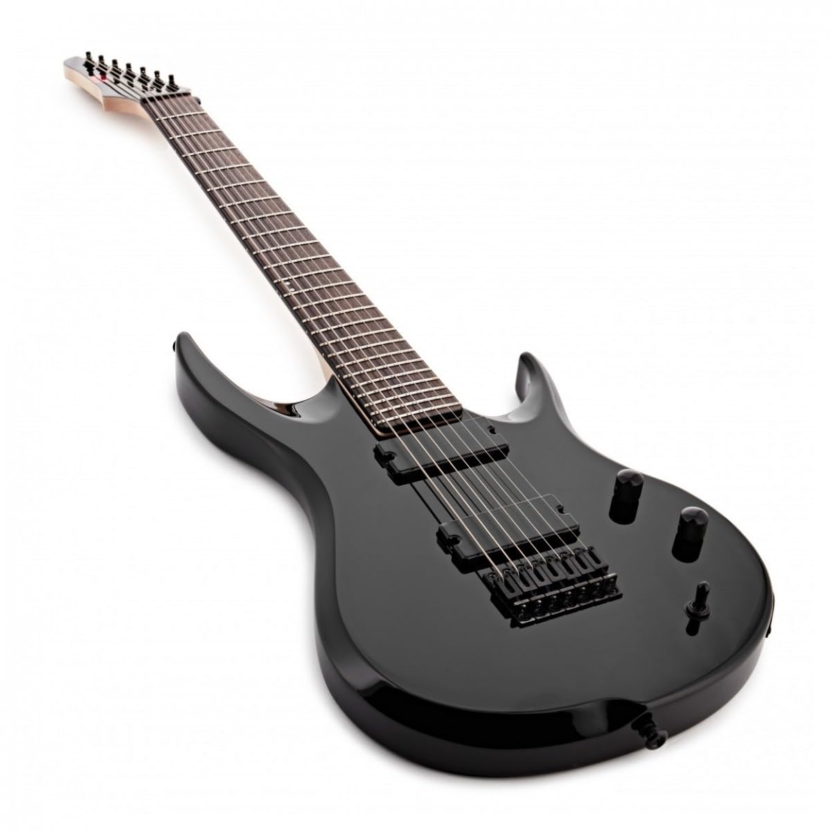 Guitarra Eléctrica 7-Cuerdas 27" Longitud Escala 529 por G4M, Jet Black