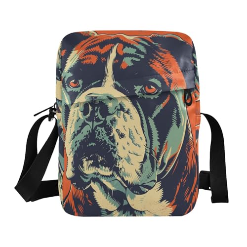 KLL Dog Orange small messenger bag for men Vegan Leather Small Crossbody Bag Women Casual Woman Handbag Shoulder Strap