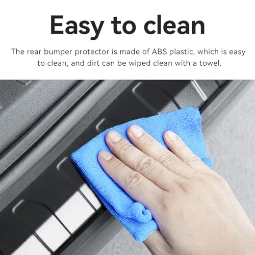 Bercicci Exterior Rear Bumper Protector Compatible with Honda CRV 2022 2021 2020 2019 2018 2017 Hybrid (Include HEV) Accessories ABS Material Rear Bumper Guard Trunk Sill Protector (Black) by Bercicci - Used condition - Image 3