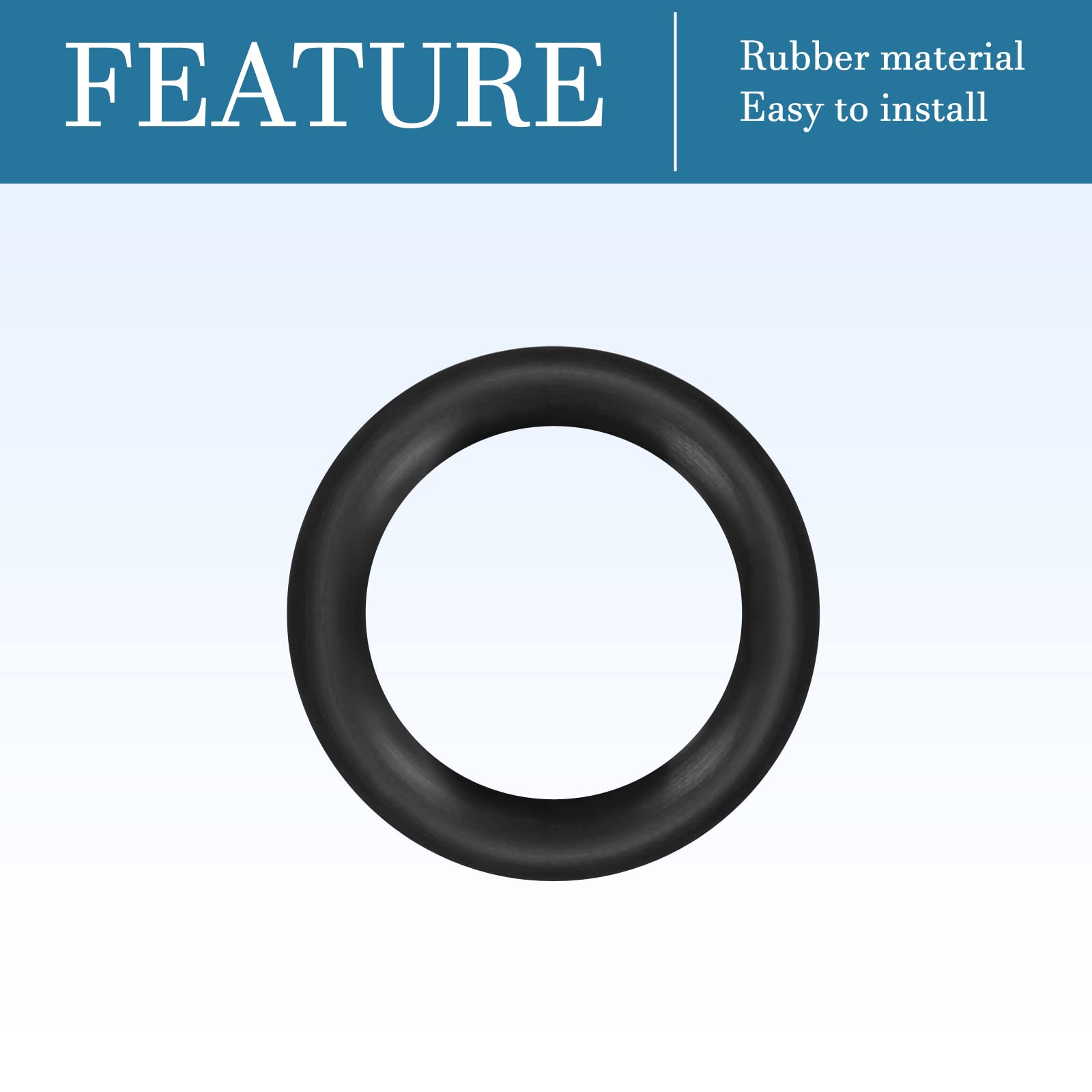 QUARKZMAN 7mm x 3mm x 2mm Nitrilo Goma Juntas Tóricas x 50uds Redondo Junta Arandela para Grifo Plomería Reparación Sellado Conexión [Negro