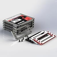 Vista 3 de 2.5 pulgadas PC SSD HDD jaulas soporte de estado sólido marco de unidad de múltiples capas apilamiento externo HD gabinete base de estación