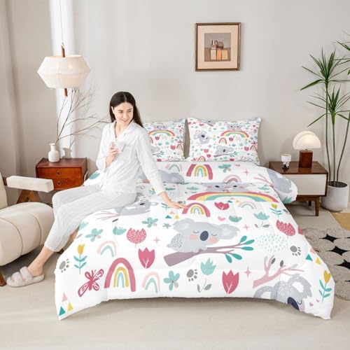 Image of Feelyou Kids Cute Koala Bedding Set King Size for Children King